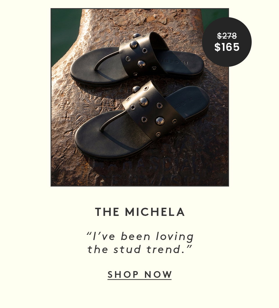 The Michela | “I’ve been loving the stud trend.” | < Shop Now > 