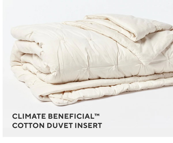 Climate Beneficial Cotton Duvet Insert