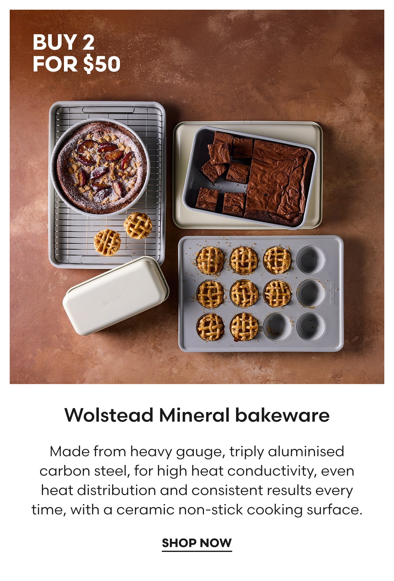 Wolstead Mineral bakeware