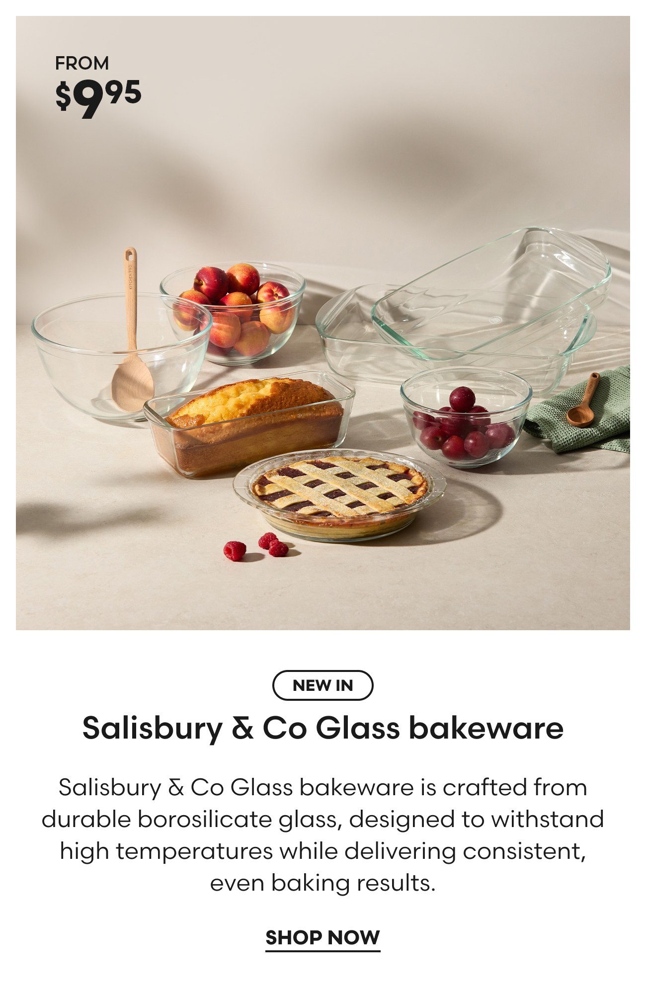 Salisbury & Co Glass bakeware
