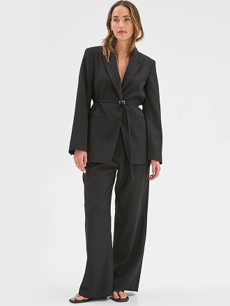 Preview belted detail blazer