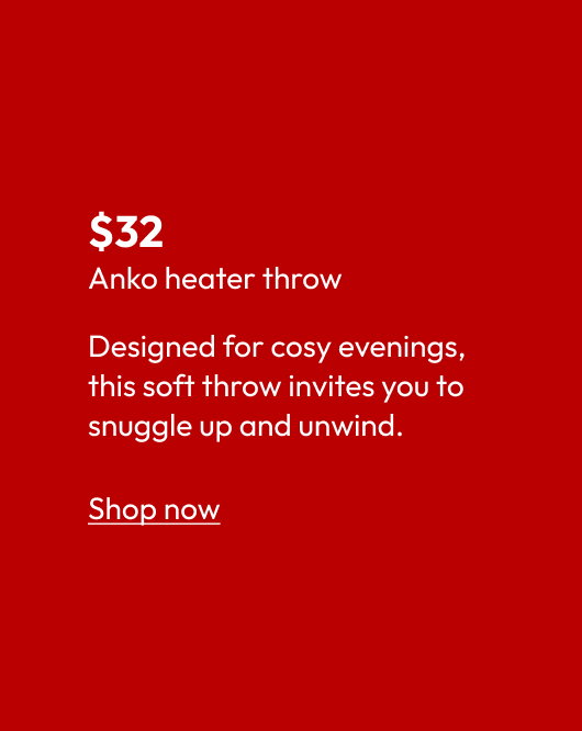 Anko heater throw