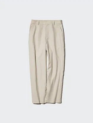 Linen Cotton Tapered Pants