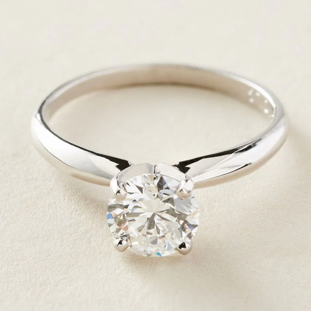 Image of Peace Jewelers 14K Gold 1.00ctw Lab-Grown Diamond Solitaire Ring