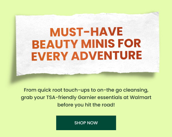 Bring Garnier travel size essentials with you!