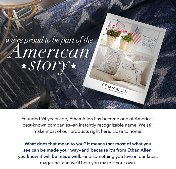 We're proud to be part of the American story