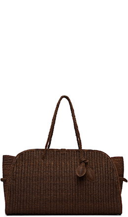 Brown 'The large raffia Turismo' Tote - JACQUEMUS