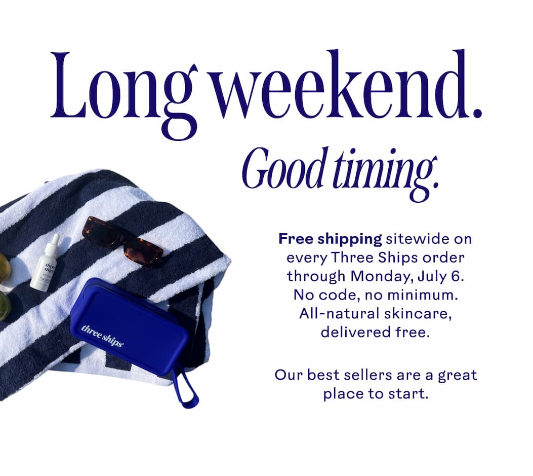 Free shipping sitewide through Sunday, July 6th