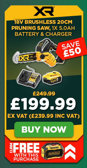 Dewalt DCMPS520P1 18V XR Brushless 20cm Pruning Saw, 1x 5.0Ah Battery & Charger