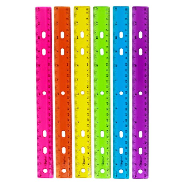 BigBox Rulers, Assorted, 12"