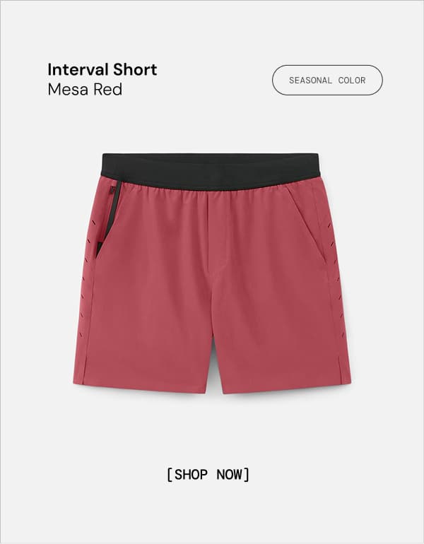 Shop Mesa Red Interval Short