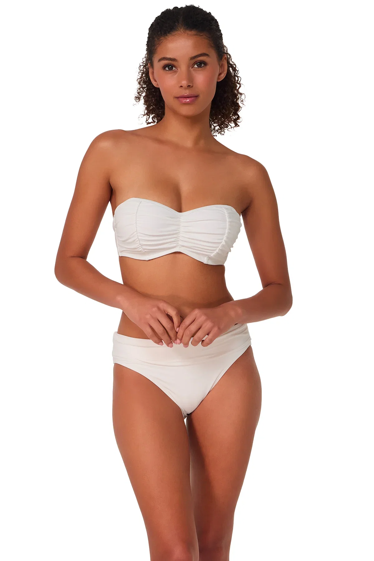 Image of Sunsets White Lily Loretta Bandeau Top