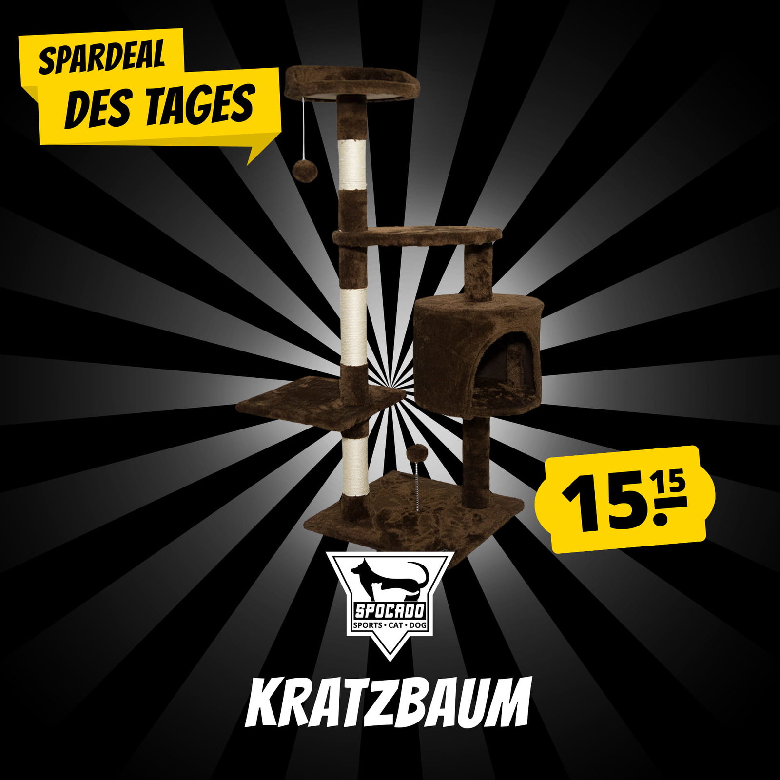 SPOCADO "Athletic" Kratzbaum für Katzen 