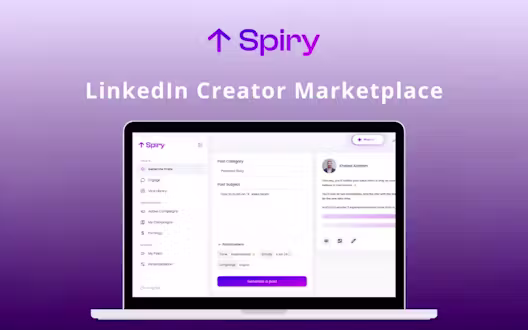 Spiry – Grow Your Personal Brand & Get Paid on LinkedIn