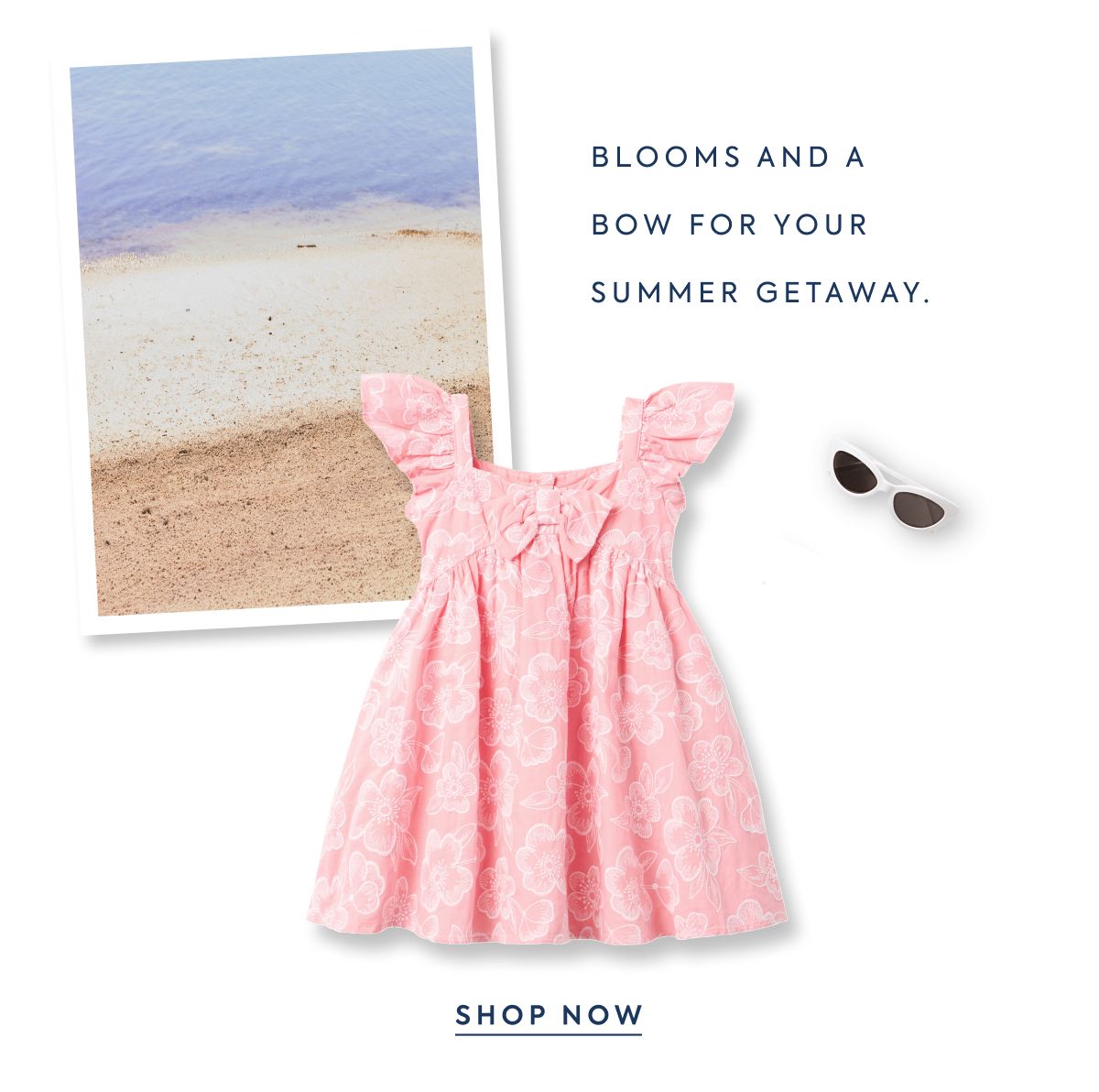 Blooms and a bow for your summer getaway.