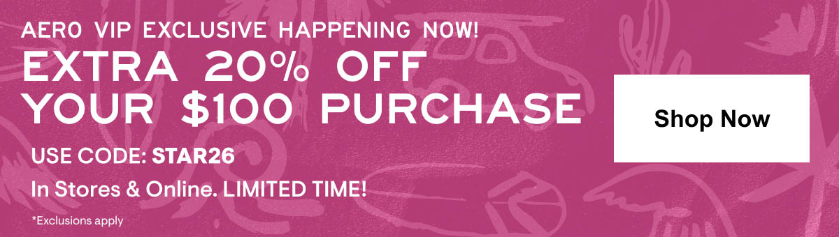 20% off $100 Shop Now