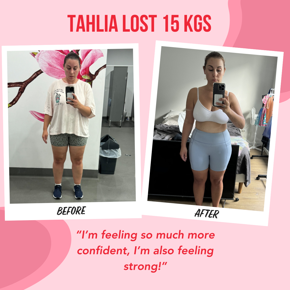 Tahlia Lost 15 Kgs