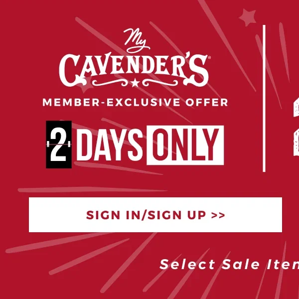 MY CAVENDER'S MEMBER-EXCLUSIVE ONLINE OFFER | EXTRA 20% OFF SELECT SALE| SIGN IN/SIGN UP