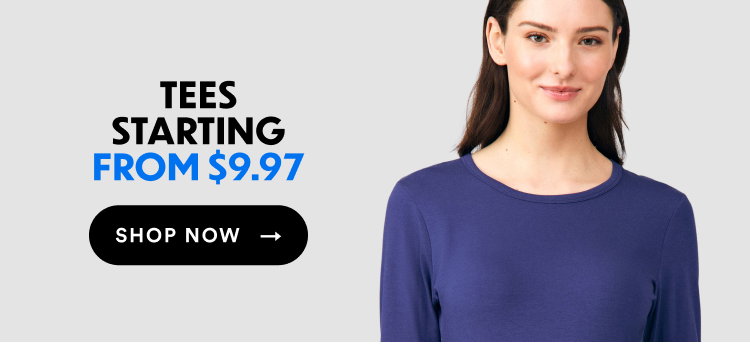 Tees Starting From $9.97