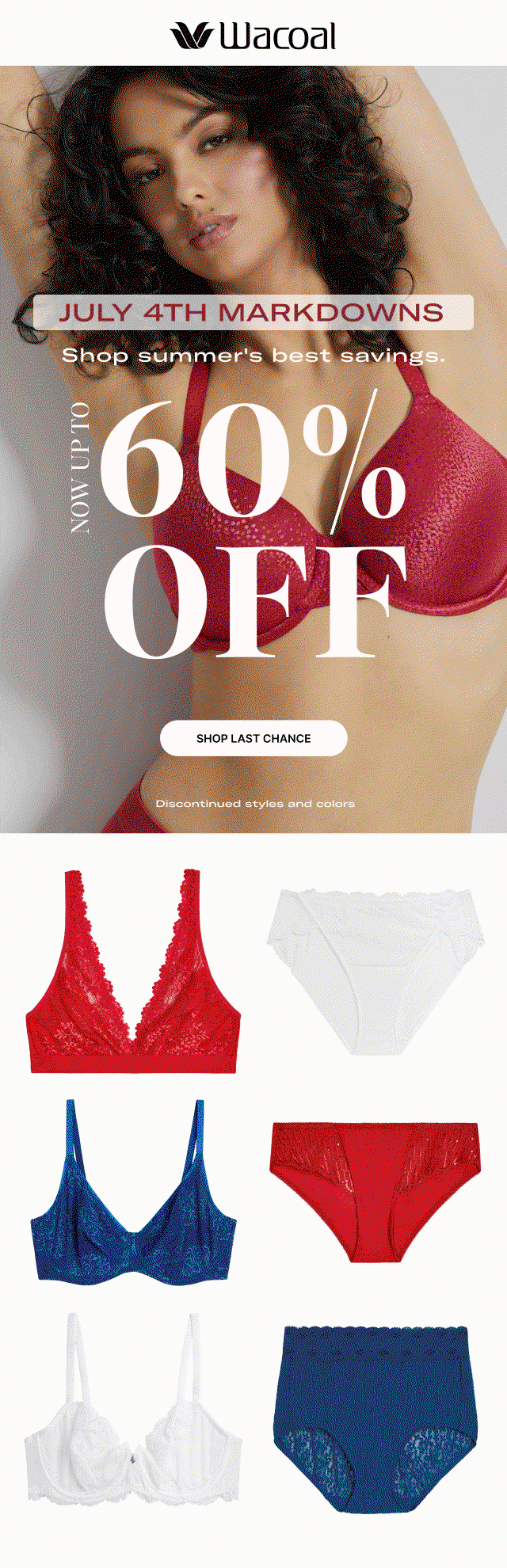 Up to 60% Off Discontinued Styles & Colors