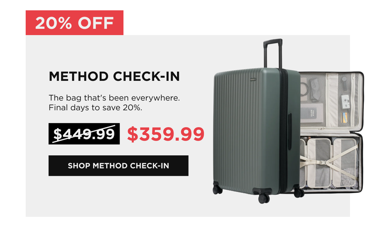 METHOD CHECK-IN  [SHOP METHOD CHECK-IN]