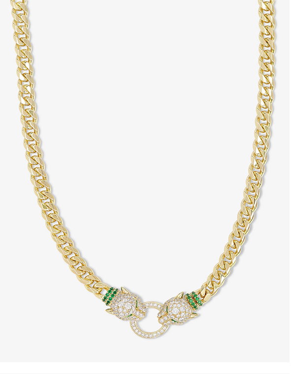 Jaguar Cuban Chain Necklace 6.8mm