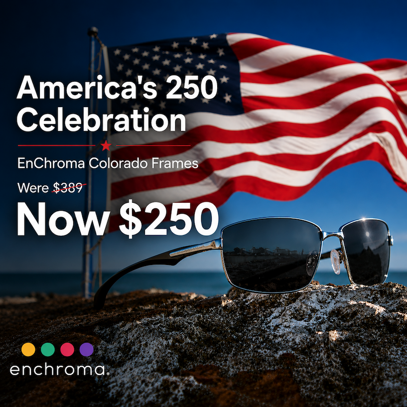 America's 250 Celebration — EnChroma Colorado Frames, were $389, now $250