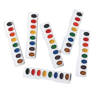 Image of Colorations® Regular Best Value Watercolor Paints - Set of 6 Refills, 8 Colors ea