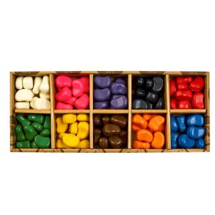 Image of Colorations® Classroom Value Pack Soy and Beeswax Bean Shaped Crayons - Set of 100
