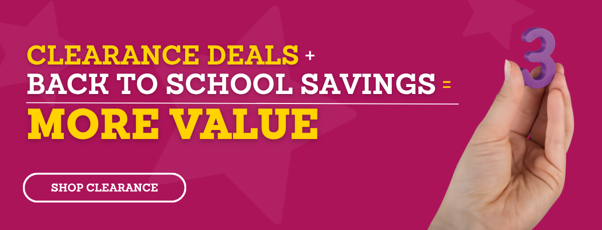 Clearance Deals + Back to School Savings = More Value - SHOP CLEARANCE
