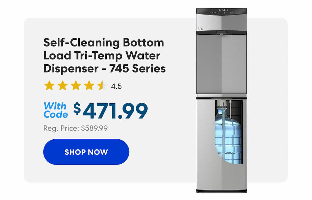 Self-Cleaning Bottom Load Tri-Temp Water Dispenser - 745 Series