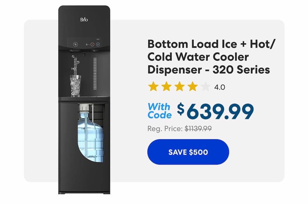 Bottom Load Ice + Hot/Cold Water Cooler Dispenser - 320 Series