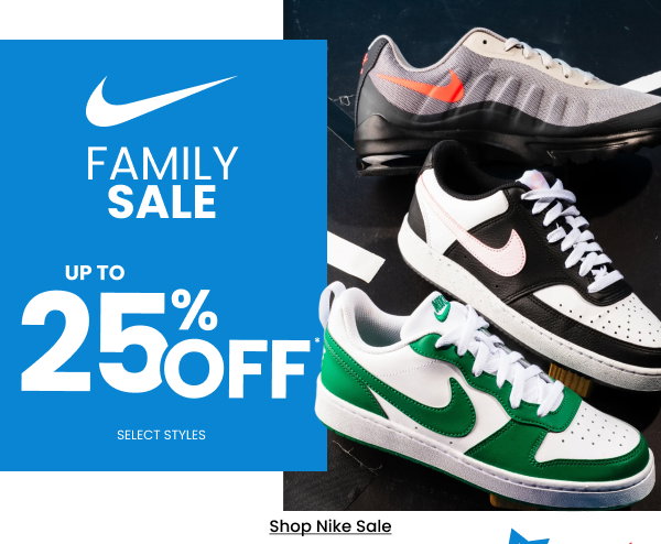 Nike Family Sale up to 25% Off