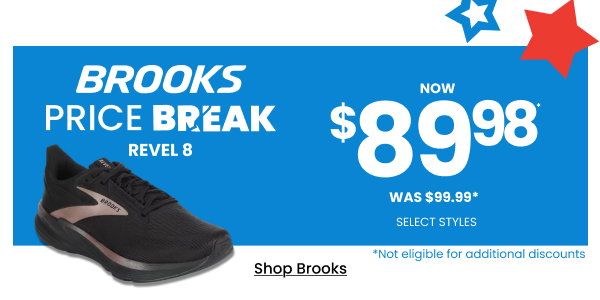 Brooks Price Break Revel 8 Now $89.98