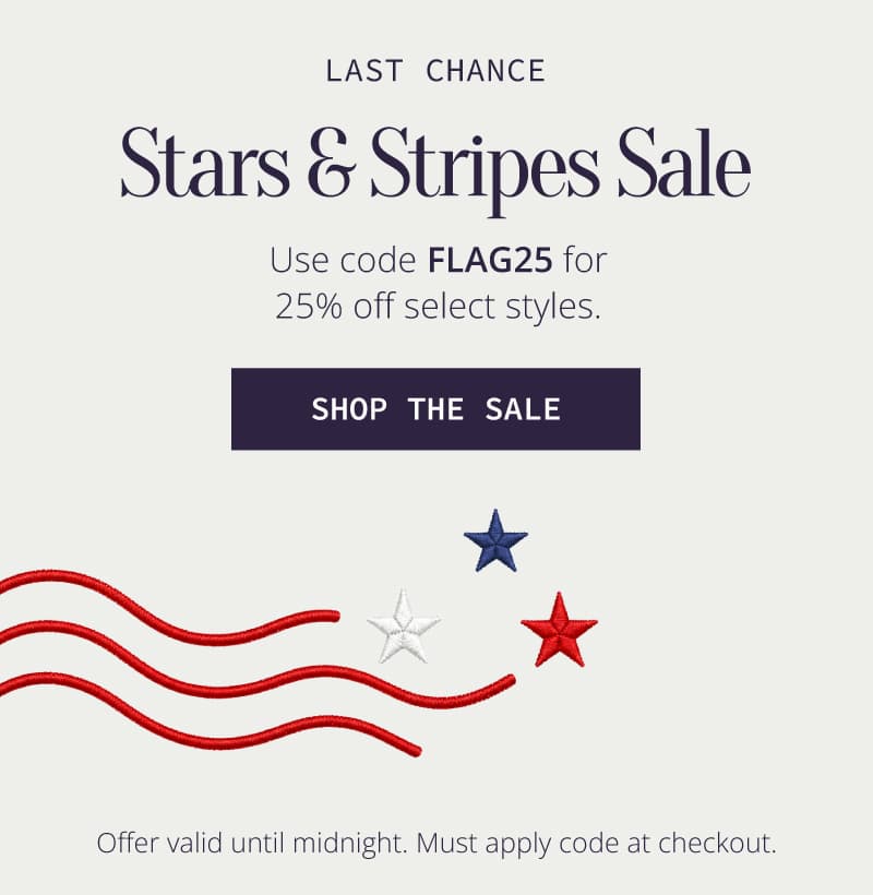 LAST CHANCE: Stars & Stripes Sale