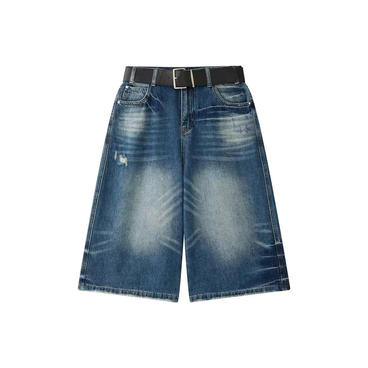 Wash Denim Shorts