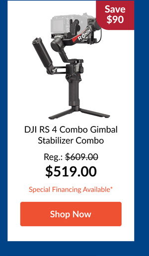 DJI RS 4 Combo Gimbal Stabilizer Combo