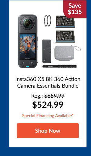 Insta360 X5 8K 360 Action Camera Essentials Bundle