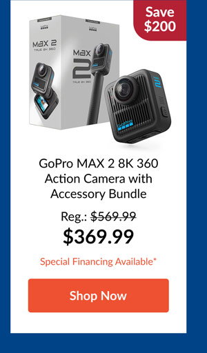GoPro MAX 2 8K 360 Action Camera with Accessory Bundle