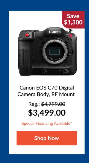 Canon EOS C70 Digital Camera Body, RF Mount