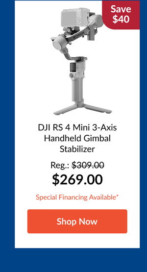 DJI RS 4 Mini 3-Axis Handheld Gimbal Stabilizer