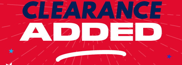 NEW Clearance Added!