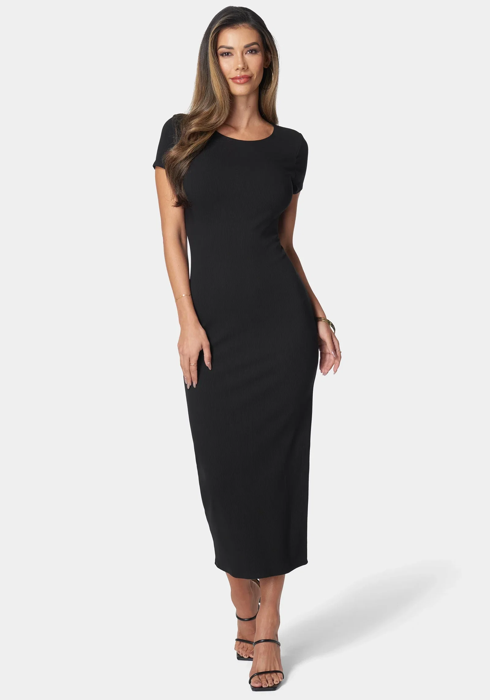 Image of Rib Maxi T-Shirt Dress