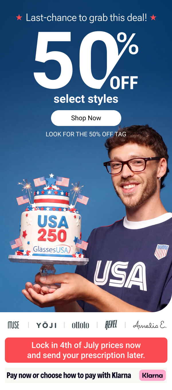  50% Off 200+ frames
