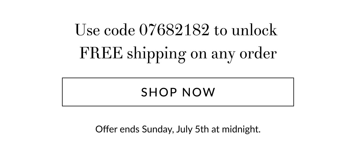 Receive Free shipping on any order [Click here to Shop now]