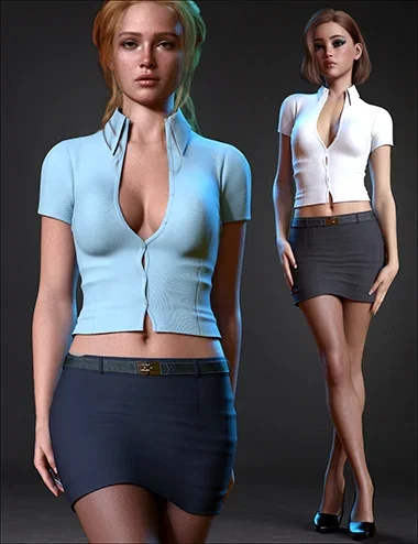 Office Chic Outfit Set for Genesis 9
