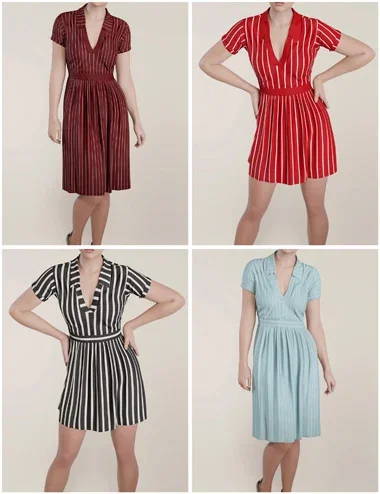 Textures Add-On for dForce Office Style Dress