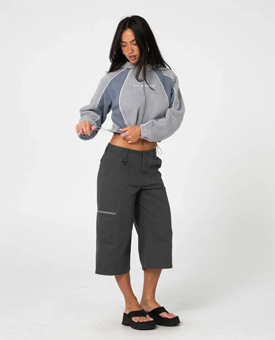 Rusty - Two Tides Cropped Zip Through Polar Fleece