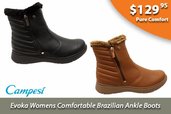 Campesi Evoka Womens Comfortable Brazilian Ankle Boots