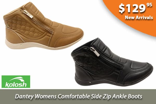 Kolosh Dantey Womens Comfortable Brazilian Ankle Boots